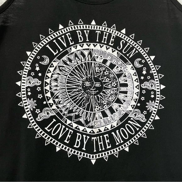 SHEIN Black Muscle Shirt with Quote Size Small - Picture 4 of 7